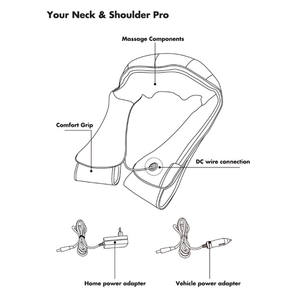 Machine intelligente de massage du cou et des épaules <span class=keywords><strong>Shiatsu</strong></span> de l'épaule cervicale pour pétrir le cou - Product Image 3