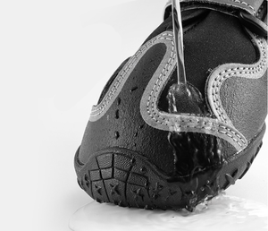 गर्म बिकने वाले चिंतनशील काले रंग के जलरोधक कुत्ते के जूते पालतू जूते - Product Image 4