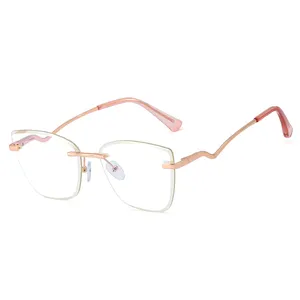 MS 95733 Popular Styles Custom Cat-Eye Glasses Transparent Glasses Classic Fashion Metal Frame Frames Optical Glasses