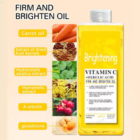 Huile Éclaircissante PH 5.5 à la Vitamine C et à la Rose, Huile Essentielle Corporelle Bio Hydratante, Huile Blanchissante au Curcuma Éclatante 1000ml