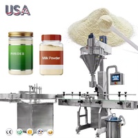 Línea de Llenado Automática de Leche en Polvo Proteica, Máquina de Llenado de Frascos de Leche en Polvo con Grasa, Precio de Venta