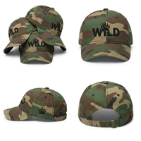 Casquette de baseball camouflage confortable à motif camouflage woodland brodé 3D Patte d'Ours pour la chasse, les sports de plein air et la randonnée