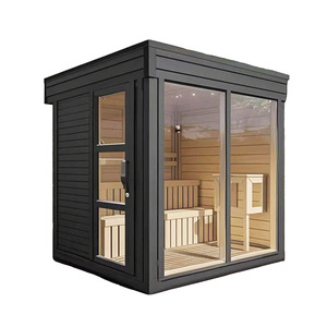 Sauna Exterior de Madera de Hemlock con Calentador de Piedra Volcánica de 4500W para Uso en Patio de Villa - Product Image 3