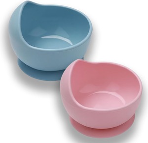 Lebensmittelechte Silikon-Babyschüssel mit Starker Saugbasis, Griffigen Seiten für Kleinkinderernährung, BPA-frei und Fleckenresistent - Product Image 1