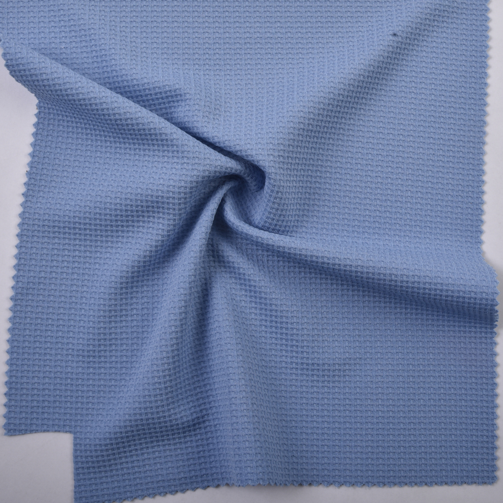 Factory Direct 95%Polyester 5%Spandex 215GSM DTY Stretch Waffle Soft Knit Fabric For Sweatshirt