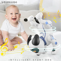 Venta caliente 2,4g Control remoto inteligente baile mecánico programación electrónica Rc mascota Robot perro juguete multifunción para niños