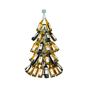 <span class=keywords><strong>Portabottiglie</strong></span> Natalizio in Metallo Ecologico a Forma <span class=keywords><strong>di</strong></span> Albero per Casa, Hotel, Bar, Logo Personalizzato, Basso MOQ, Consegna Rapida, Vendita all'Ingrosso - Product Image 3