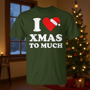 T-shirt « J'aime trop Noël » – Chemise de Noël pour les fêtes - Product Image 3