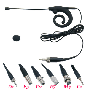 <span class=keywords><strong>Black</strong></span> Snail Earset Head Microfone Auriculares Micrófono para SLX ULX GLX EW G2 G3 G4 Inalámbrico 3,5mm TA4F 4Pin Mini 3Pin ATW - Product Image 6