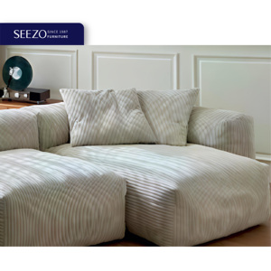 Juego de sofás comprimidos Canadian Made Fabric Diseño moderno Caja de sofá de uso de hotel de espuma de 3 plazas - Product Image 4