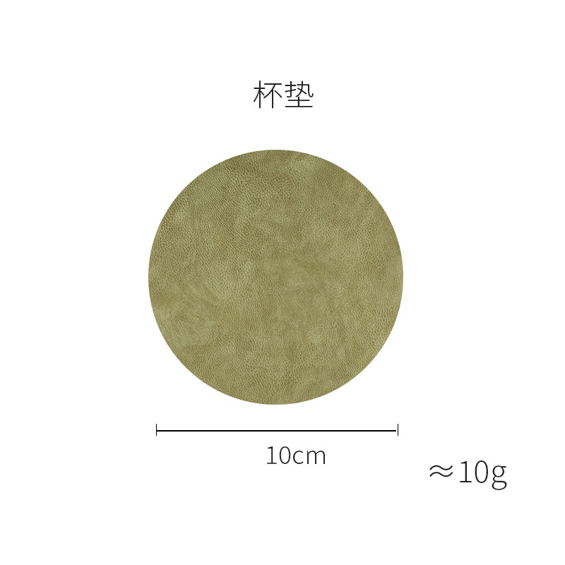 Sous-verre couleur matcha (10 cm)