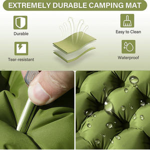 Colchón de Aire para Camping DB de 4 Pulgadas, Doble, con Bomba de Pie Integrada, Impermeable, para Excursionismo, Viajes y Uso en Tiendas de Campaña - Product Image 4