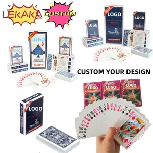 2023 China Factory Custom Print Board Game Playing Card Customized Size Sublimation Poker Card Poker