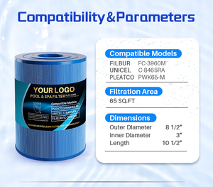 Cartouche filtrante SPA PP compatible avec la FC-3960M PWK65-M C-8465RA 71827 71828 31114 cartouche filtrante Jumbo de 20 pouces - Product Image 4