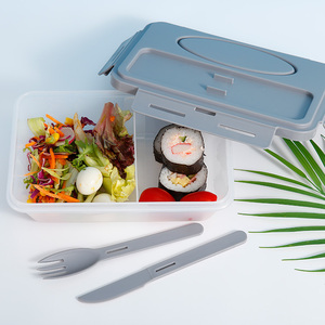 <span class=keywords><strong>Amazon</strong></span> Top vendedor Everich de los PP caja de Bento de grado de alimentos de plástico a prueba de fugas Tiffin caja de almuerzo de contenedor de alimentos con cuchara y tenedor - Product Image 1