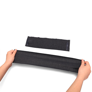 Профессиональные одноразовые воротнички-полоски для парикмахерских <span class=keywords><strong>WangDa</strong></span> Salon из растительного волокна и древесной массы, белые/черные, комфортные для работы с волосами - Product Image 4