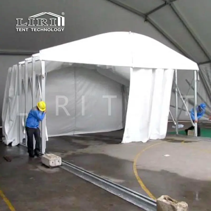 Wasserdichte kunden spezifische teleskop klappbare einziehbare Tunnel zelte für Restaurants