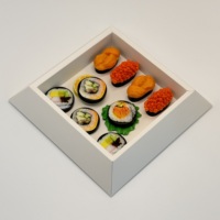 Nouveau Design : Boîte Pyramide À Emporter pour Gâteaux, Desserts, Plateaux Traiteur, Snacks, Sushi – Boîte Pyramide en Carton Kraft pour Plats à Emporter