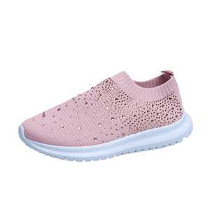 <span class=keywords><strong>Scarpe</strong></span> Sportive da Donna Plus Size <span class=keywords><strong>con</strong></span> Strass, Traspiranti, Slip-On in Tessuto a Rete, <span class=keywords><strong>Tacco</strong></span> Medio - Product Image 5