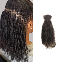 Mèches à tresser texturées crépues, faciles à décolorer et à teindre, pour tresses africaines
