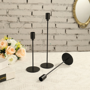 Black Golden Color <strong>Candle</strong> <strong>Stick</strong> Holder Iron Art Long <strong>Stick</strong> <strong>Candles</strong> Imitated <strong>Gold</strong> Wedding <strong>Candle</strong> <strong>Stick</strong> - Product Image 2