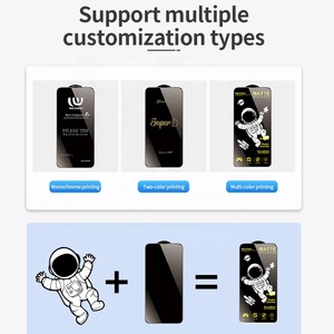 Fatto personalizzazione <span class=keywords><strong>dimensioni</strong></span> di stampa protezioni temperate per telefono stampate Logo Oem Cut Odm proteggi schermo personalizzato in vetro temperato - Product Image 3