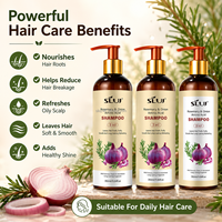 Champú de Aminoácidos de Romero y Cebolla de Marca Privada SILU OEM, Champú Hidratante para el Cuidado Natural del Cabello