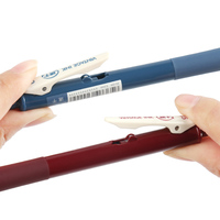 Lot de 5 stylos gel vintage couleur, séchage rapide, pointe bille 0,5 mm, prise en main en caoutchouc, stylo rétro créatif pour étudiants et fournitures de bureau
