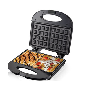 Machine à sandwichs chauffante double face et machine multifonctionnelle pour gaufres et steaks grillés pour le petit-déjeuner - Product Image 1