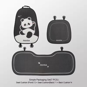 Coprisedili <span class=keywords><strong>per</strong></span> Auto con Simpatico Disegno di <span class=keywords><strong>Panda</strong></span>, Set Completo in Poliestere Ecologico e Lino <span class=keywords><strong>per</strong></span> Tutte le Stagioni - Product Image 5
