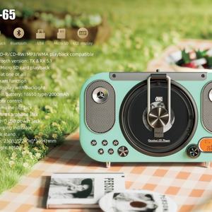 Reproductor de CD Portátil con 5 Modos de Reproducción, BT/USB/Tarjeta TF, Pantalla LCD, Control Remoto, Salida para Auriculares - Product Image 2