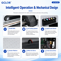 Impresora UV Plana GCLOR A3 con Cabezal XP600 de 2 Cabezales, 300*500mm, Tinta Blanca, Barniz, Grabado en Relieve, Impresión en Cuero, Fundas para Teléfonos, Vasos, Acrílico