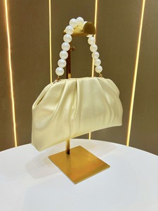 Women Pearl Handle Flap Closure Handbags High Quality PU Leather Clutch <b>Bags</b> for Women Luxury women's <b>tote</b> <b>bags</b> Evening <b>Bags</b> - Product Image 2