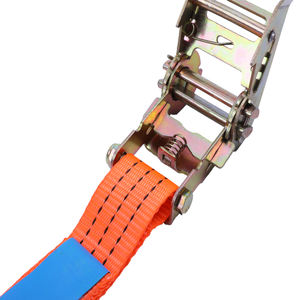 1.5인치 리트랙터블 폴리에스터 로프 래싱 벨트 스트랩 래칫 타이 더블 J 훅 CE 인증 2000kg 브레이크 트랜스포터 LIAOKUO - Product Image 5