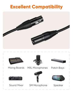 Custom Xlr 3 Pin Profecional Audio <b>Microphone</b> Snake Cable Male to Female 8m Xlr Cable High Quality Xlr Cable - Product Image 4