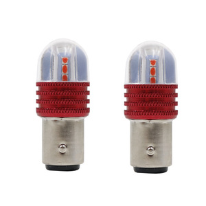 Car <b>light</b> bulbs 1156, 1157, 6 bulbs, 3030, strobe, brake <b>lights</b>, turn signals, red. - Product Image 1