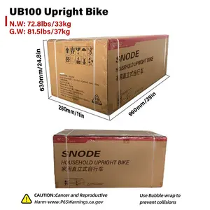 Snode UB100 all'ingrosso bici verticale per la casa bici Indoor bici Custom con volano 6KG per esercizio Cardio
