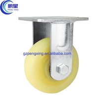 Roulette industrielle robuste pivotante Pengxing avec frein robuste de 8 pouces Roulettes en nylon PP Roulettes de verrouillage Roue pivotante