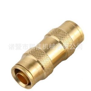 Xiangjia Machinery Brass Fittings 3/8 Inch DOT Push In Union For Pneumatics And Truck Industry - Product Image 4