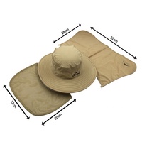 Chapeau Bob Unisexe en Denim de Haute Qualité, Respirant, Séchage Rapide, Imperméable, pour la Chasse, Motif Dessin Animé en Velours, Prêt à Expédier