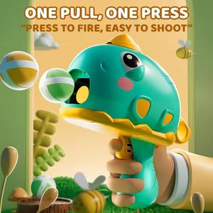 Giocattolo Pistola con Palline Adesive a Forma di Dinosauro Cartone Animato Gioco di Tiro al Bersaglio Sicuro Giocattolo in Plastica con Pistola Spara Palline Adesive - Product Image 3