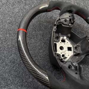 NOUVEAU <span class=keywords><strong>Volant</strong></span> de voiture personnalisé en fibre de carbone de haute qualité pour Chevrolet Camaro, style sport SS amélioré, en daim, approvisionnement transfrontalier - Product Image 2