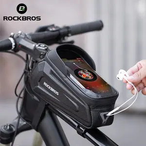 ROCKBROS New Design Cycling Frame Front Phone Case Rainproof Touch Screen bicycle bags & boxes Bicycle Bag Bike Accessories