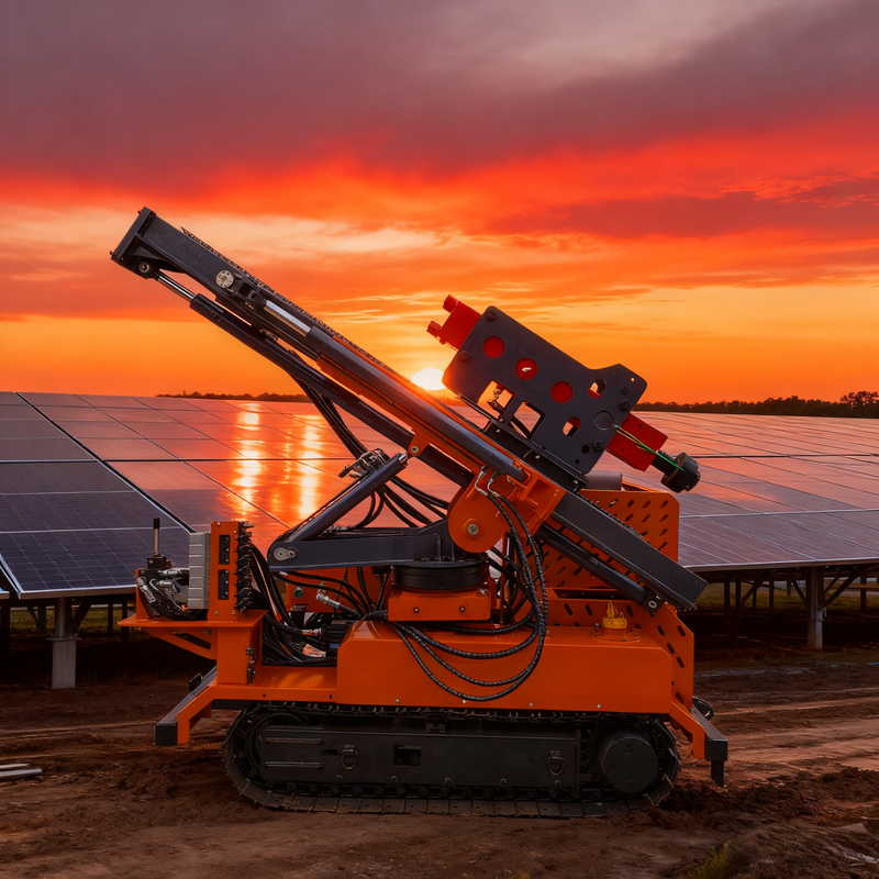 Ground Mount Solar Installation Machine High