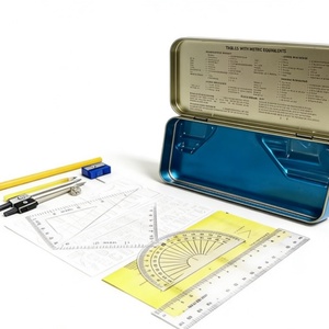 Lot de 13 pièces de matériel scolaire et de géométrie portable à prix de gros pour la rentrée des classes, idéal pour l'école et le bureau - Product Image 2