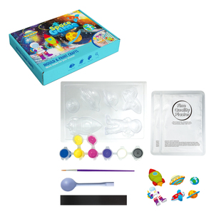 Juguete Educativo de Pintura DIY, Juego de Pintura Espacial de Yeso para Niños, Kit de Manualidades de Molde y Pintura para Niños - Product Image 2