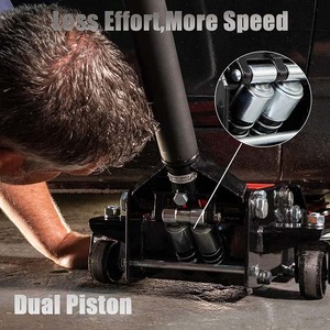 Heavy Duty <strong>4</strong> <strong>Ton</strong> <strong>Trolley</strong> <strong>Jack</strong> Low Profile Dual-Pump Hydraulic Floor <strong>Jack</strong> - Product Image 2