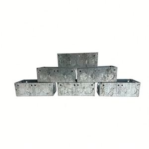 Bpjs JXH-2 Anh Tiêu Chuẩn Thép Mạ Kẽm Kim Loại Đôi Trở Lại Hộp Một Gang 35Mm Sâu <span class=keywords><strong>Flush</strong></span>-Gắn Quảng Trường Điện Ngã Ba - Product Image 5