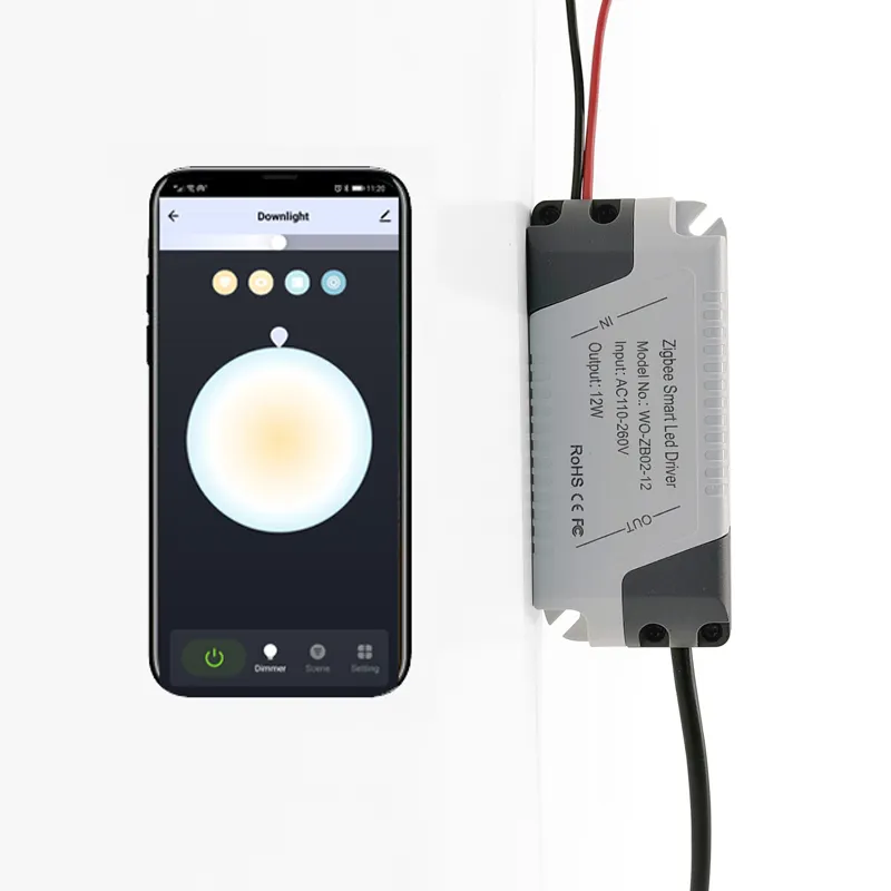 2021 nueva llegada color controlador de temperatura tuya zigbee downlight regulable controlador bombilla led