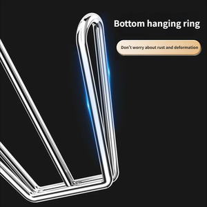 Séchoir à chaussures en acier inoxydable en forme de U, robuste et extra épais, avec crochets de drainage, empilable, moderne, pour balcon - Product Image 5